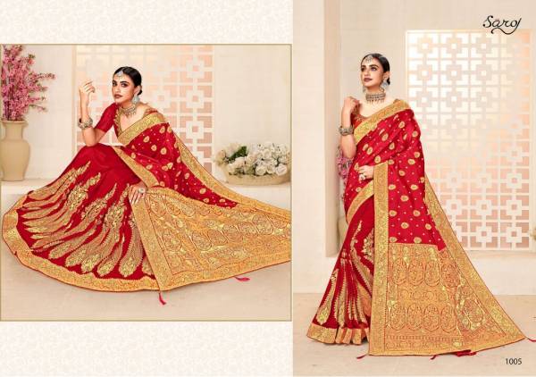 Saroj Annika Festive And Wedding Wear Banarasi Silk Saree Collection